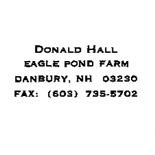 Remembering Poet Donald Hall