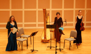 flute, harp, viola ensemble