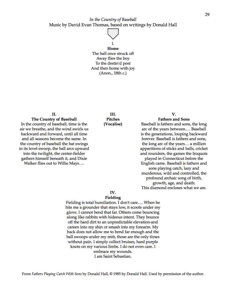 baseball texts in a diamond shape