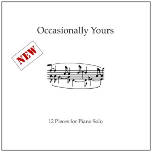 title page for album of occasional pieces