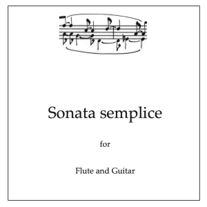 Sonata semplice title page