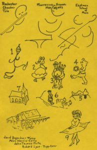 Many fanciful drawings